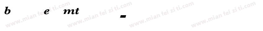 Bskvill Exp MT semibold字体转换